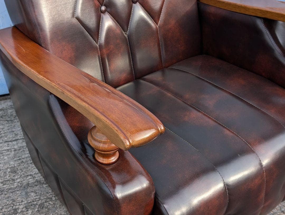 クラシック　ミッドセンチュリー　ヴィンテージ　レトロ　アームチェア　右　SZ