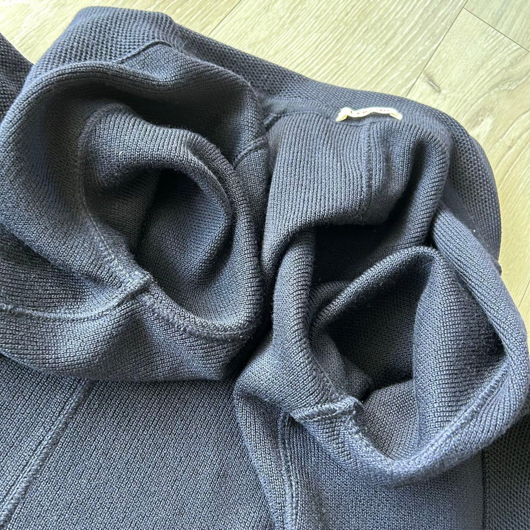 LARDINI ラルディーニ ニット テーラードジャケット 40紺ブートニエール