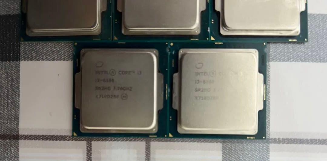 intel core i7、i5、i3 (12個セット) 作業製品から削除