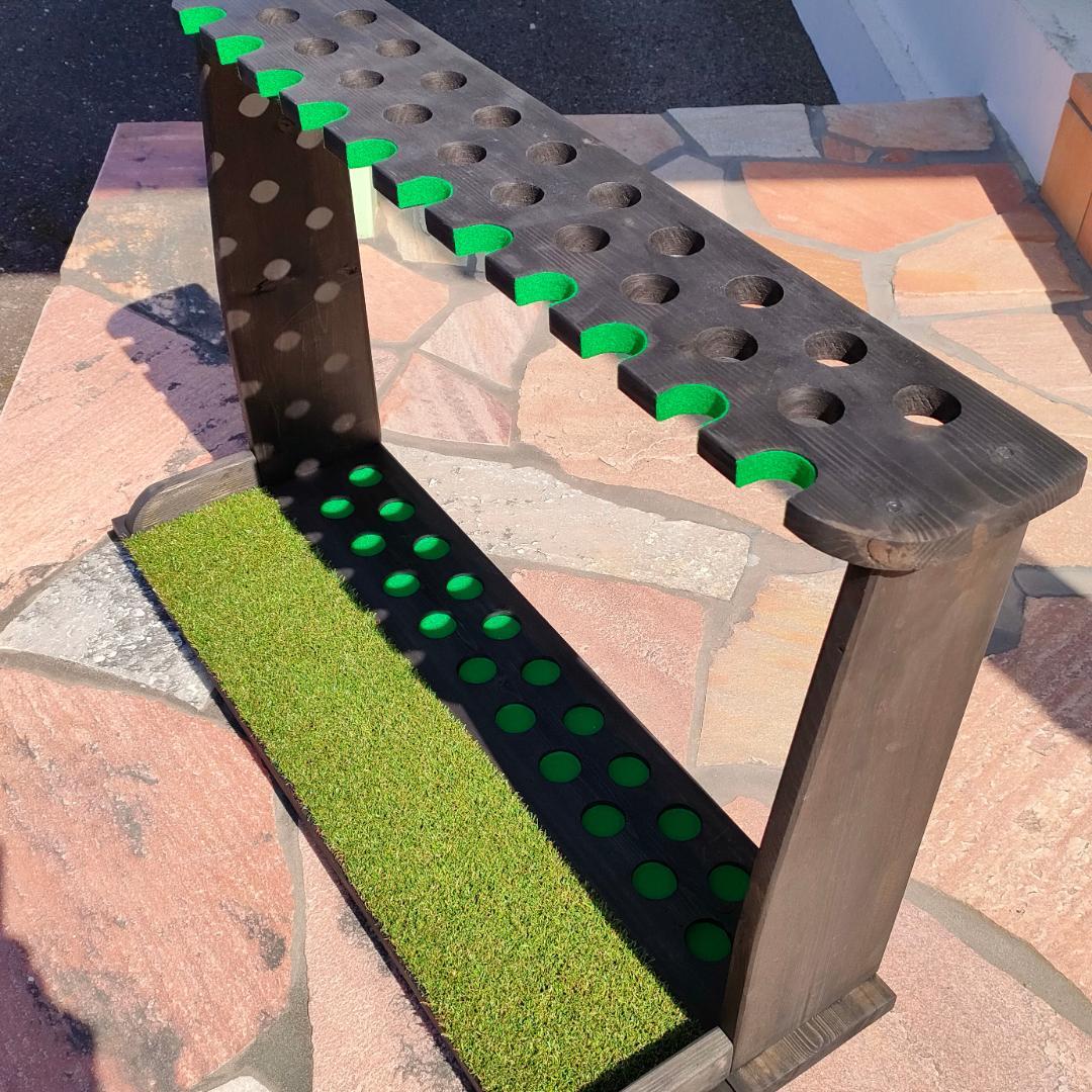 ゴルフクラブスタンド21本＋11本【組立て完成品でお届け】塗装＆フェルト付き