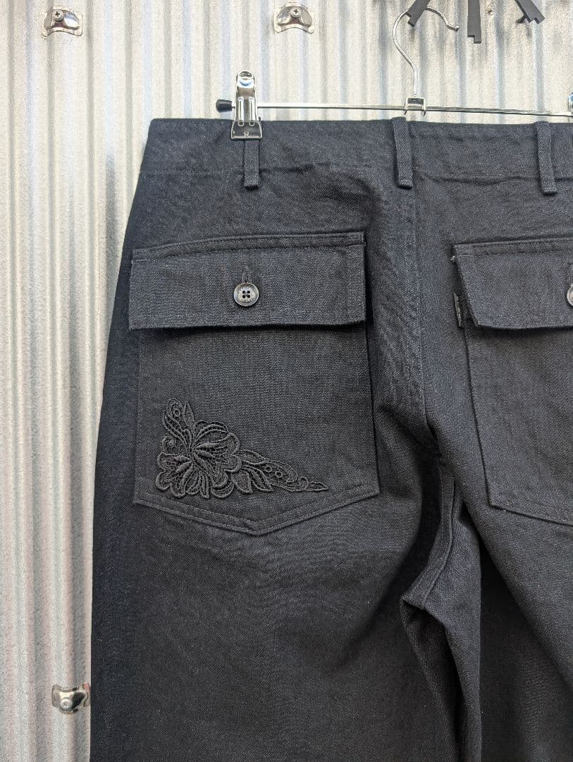 パンツ TUITACI LACE PATCH DENIM BAKER BLACK