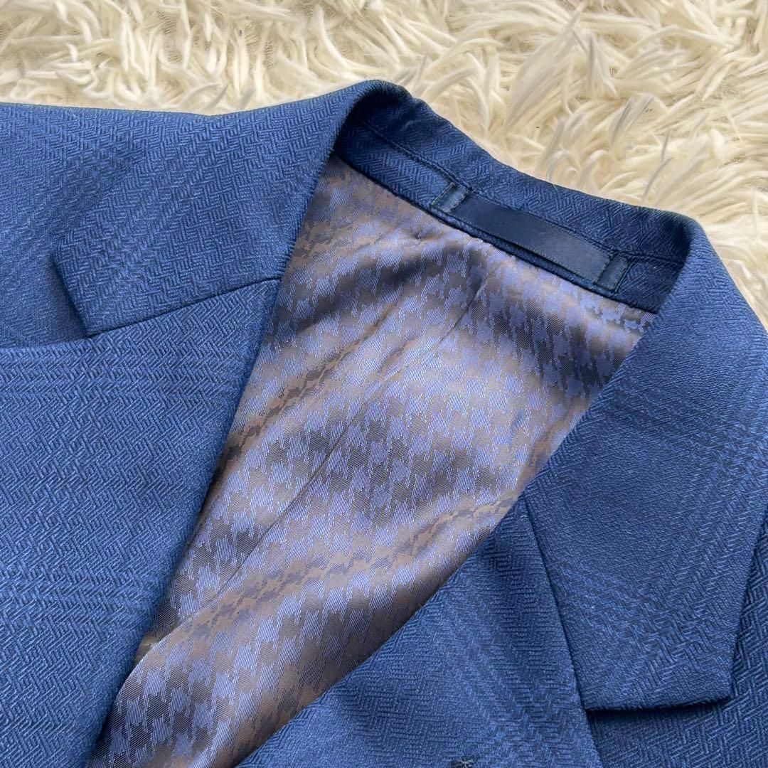 極美品✨ ガルニエ 近年モデル スーツ 大きいサイズ LL 3ピース チェック柄