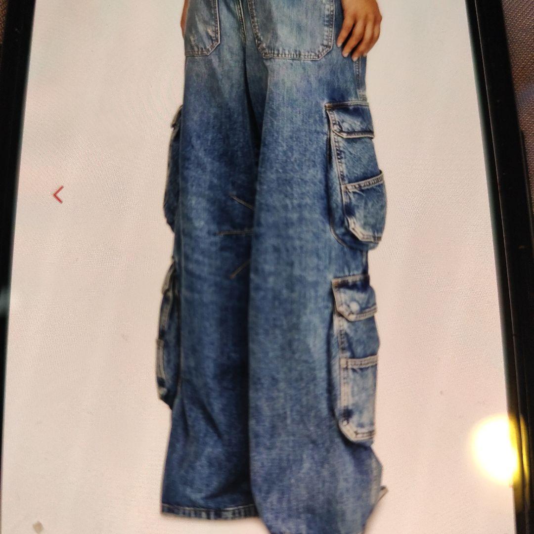 DIESEL デニムブルー カーゴパンツ