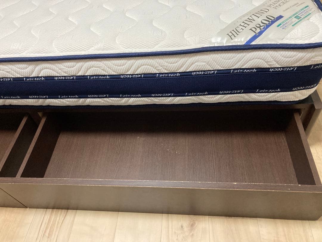 【値下げしました！】アンネルベッド　ダブルマットレス　ソフト　フレーム付き