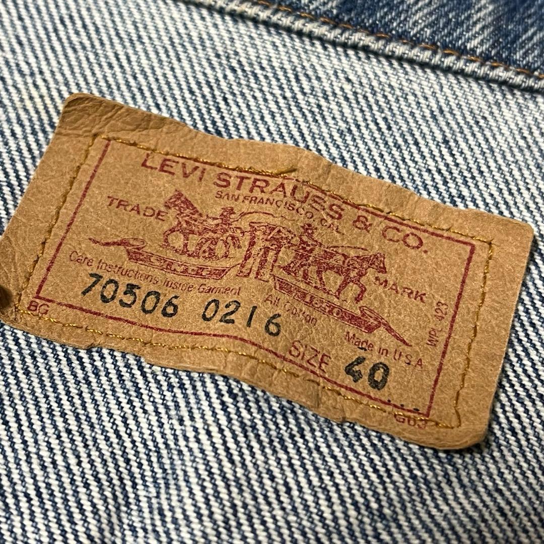 【最終値】Levi's 70506 USA製 サイズ40 90年製