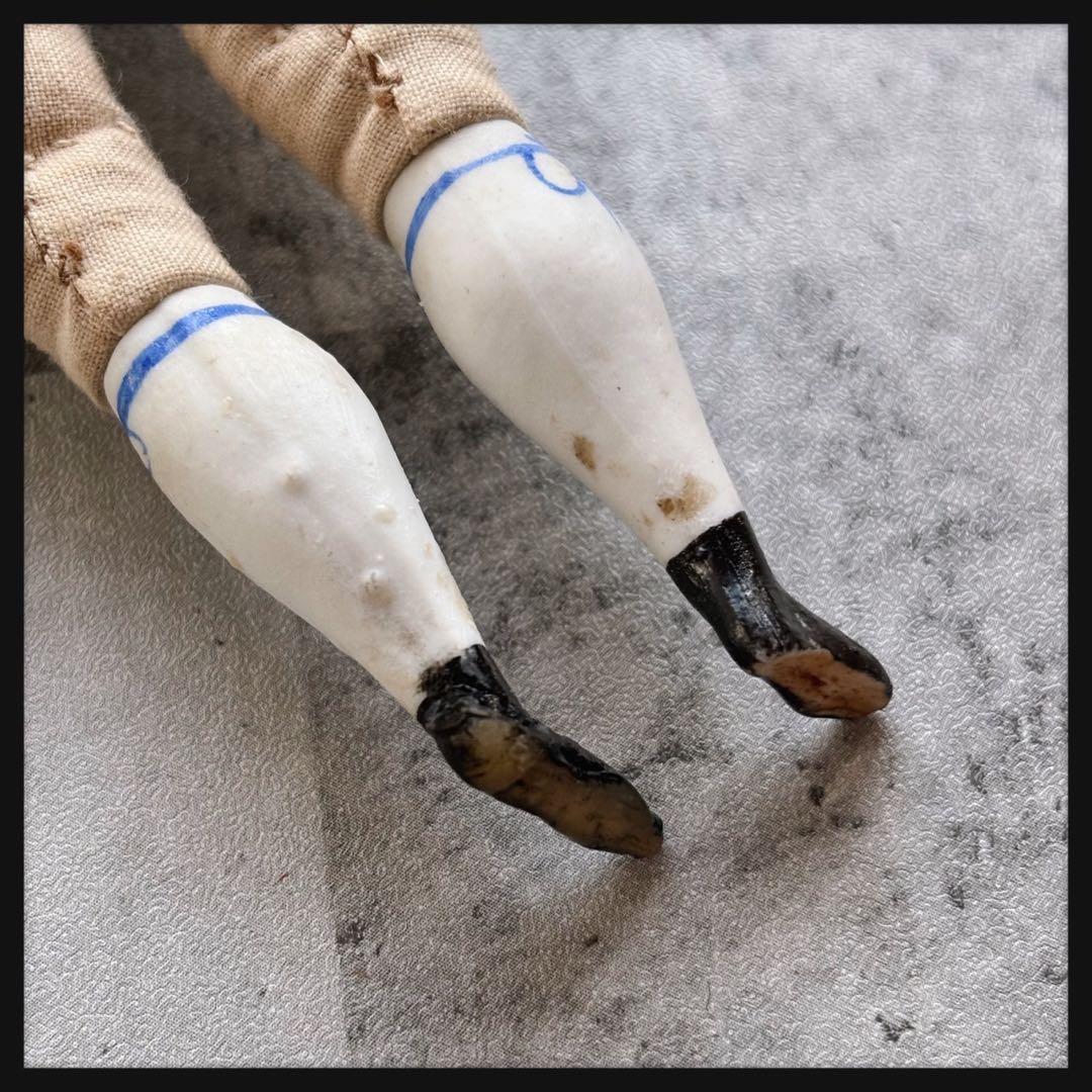 レアアンティーク パリアンドール　ビスクドール　チャイナヘッドドール