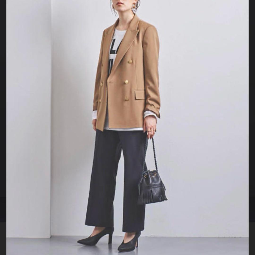 UNITED ARROWS 金ボタン ダブルブレザー ベージュ40