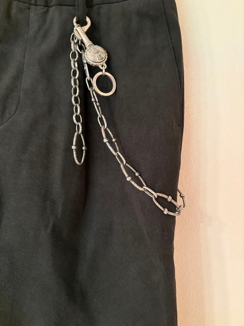 希少! ヴィンテージ 唐草彫り ウォレットチェーン アンティーク