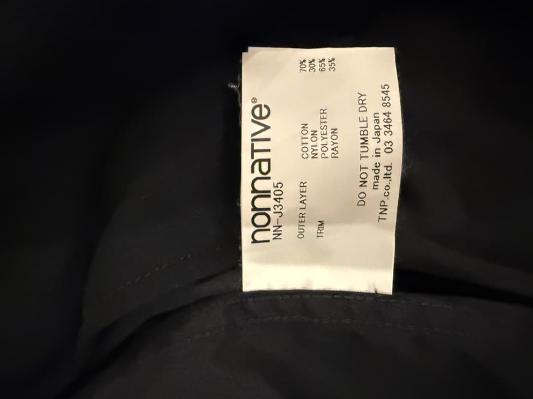 【nonnative】18AW SOLDIER COAT C/N OXFORD