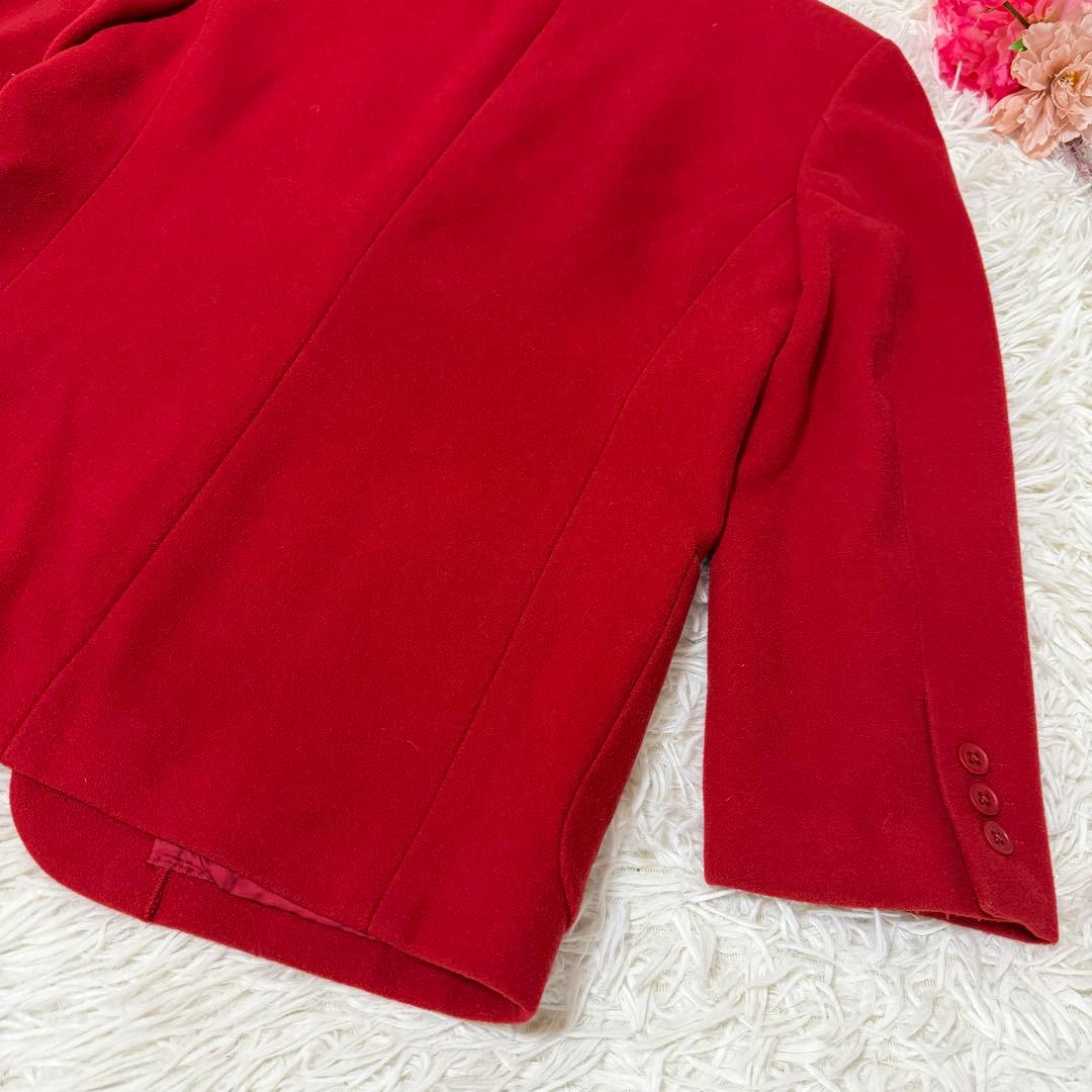 カネコイサオ　花柄刺繍ジャケット 赤　オーバーサイズ　ピンクハウス　ゆったり