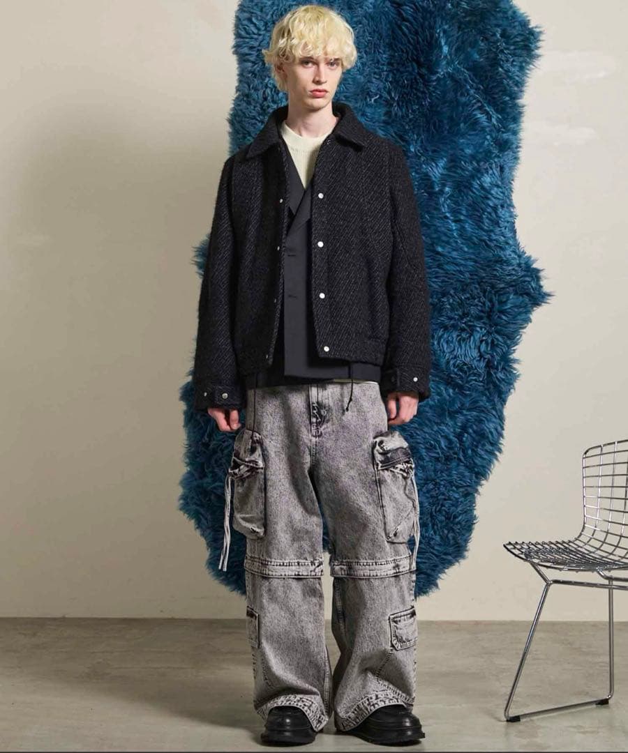 MAISON SPECIAL ビッグポケット 2WAYバギーデニムカーゴパンツ