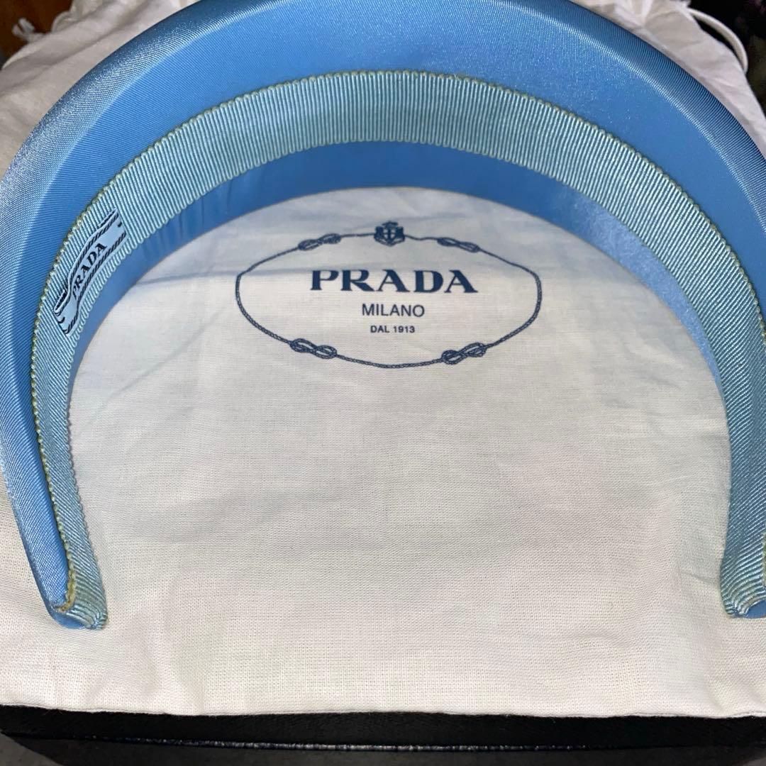 PRADA プラダ　ナイロンカチューシャ　ヘアバンド