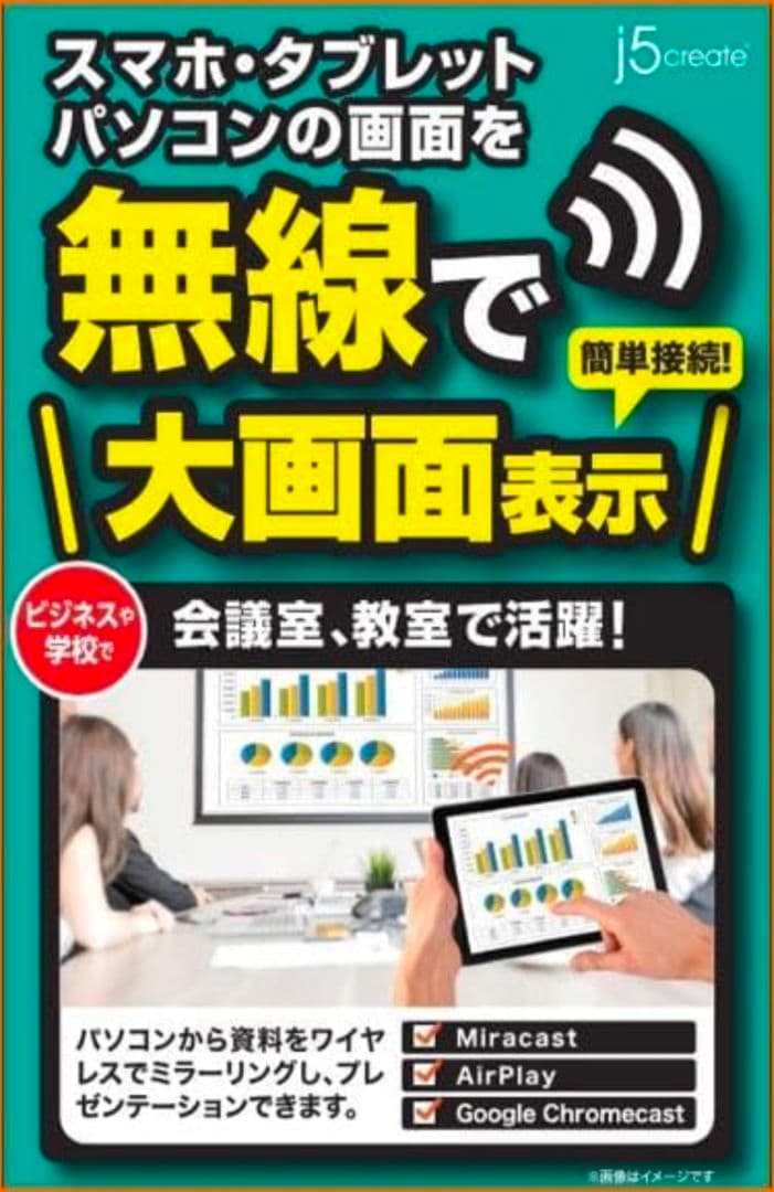 j5create ワイヤレス USB C to HDMI 送受信機セットHDCP