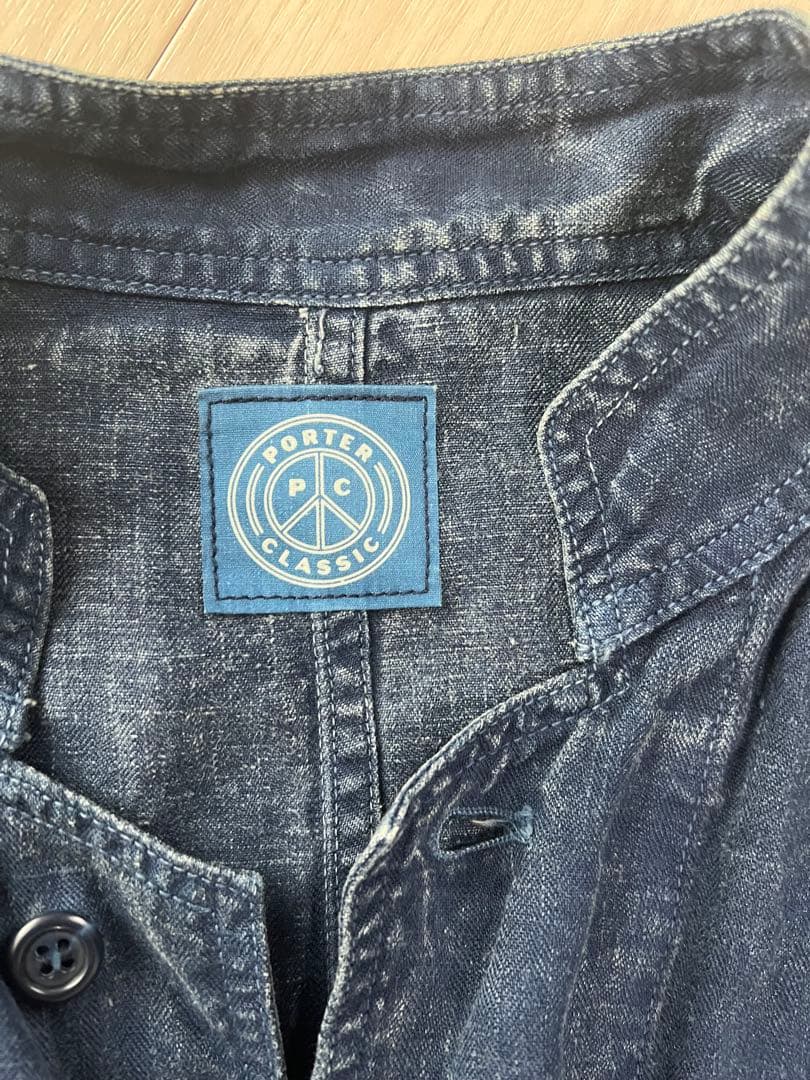 ポータークラシック　Porter Classic ガウン　リネン ノーカラー