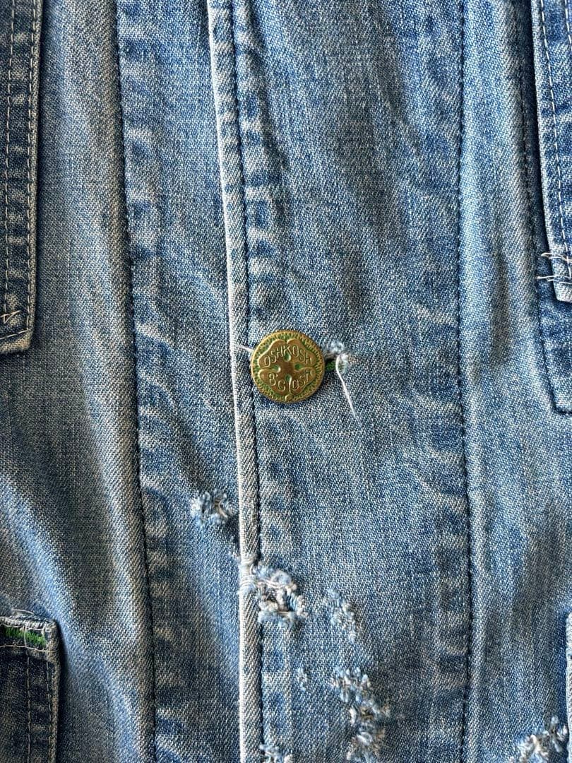 【vintage】 60~70s Oshkosh デニムカバーオール ボロ