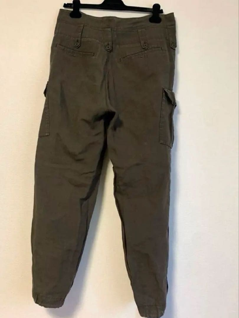 ワイズフォーメン（ヨウジヤマモト）パラフィンコートリネンラミーカーゴパンツ