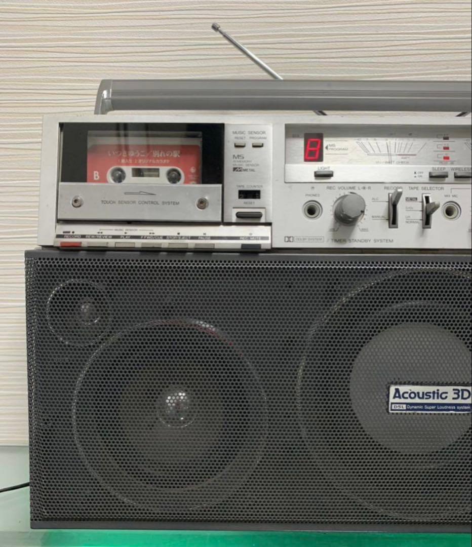 修理 作動品 ★昭和 レトロ◆AIWA アイワ◆2BAND/CS-J88ラジカセ