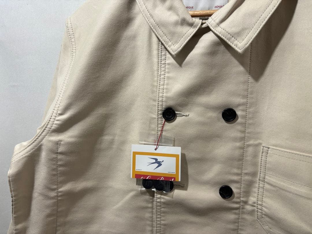 le sans pareil モールスキン ダブル カバーオール アイボリー M