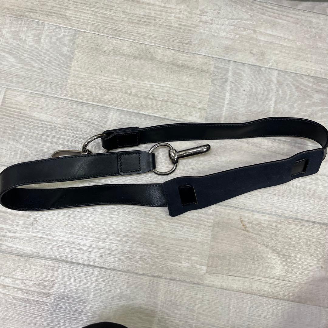 GUCCI グッチ 大容量 ボストンバッグ ナイロン レザー 2WAY ブラック