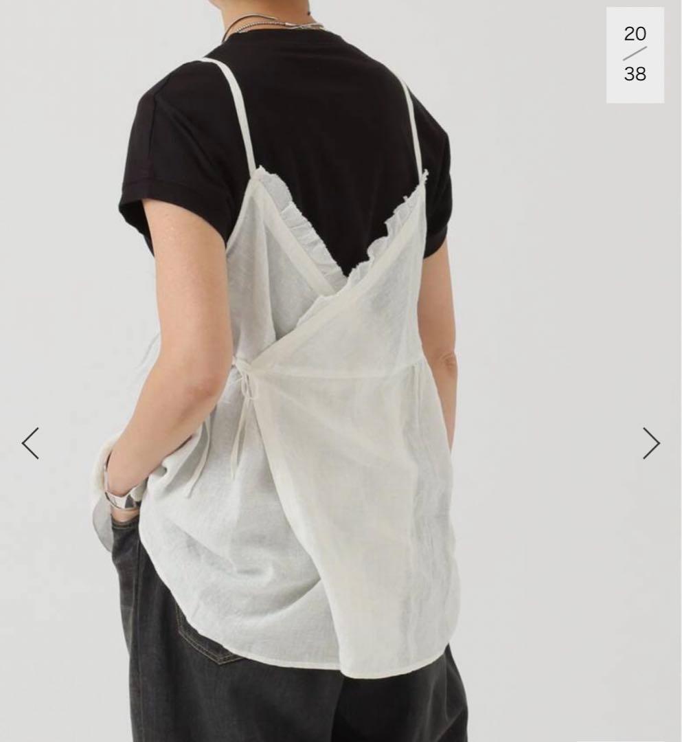 ジャーナルスタンダードluxe 60リネンキャミブラウス