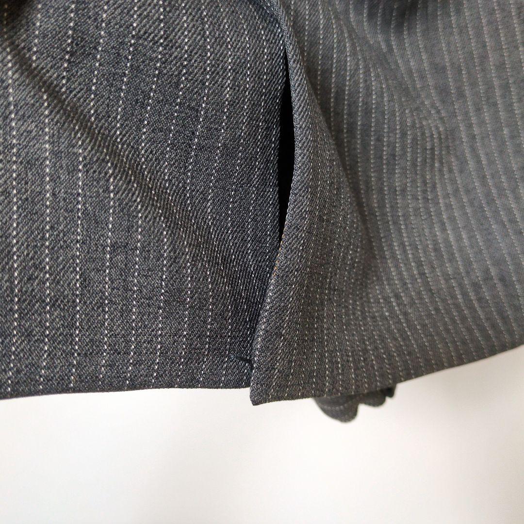 極美品 ワンダーファクトリー キッズフォーマル ストライプ グレー 卒業 入学