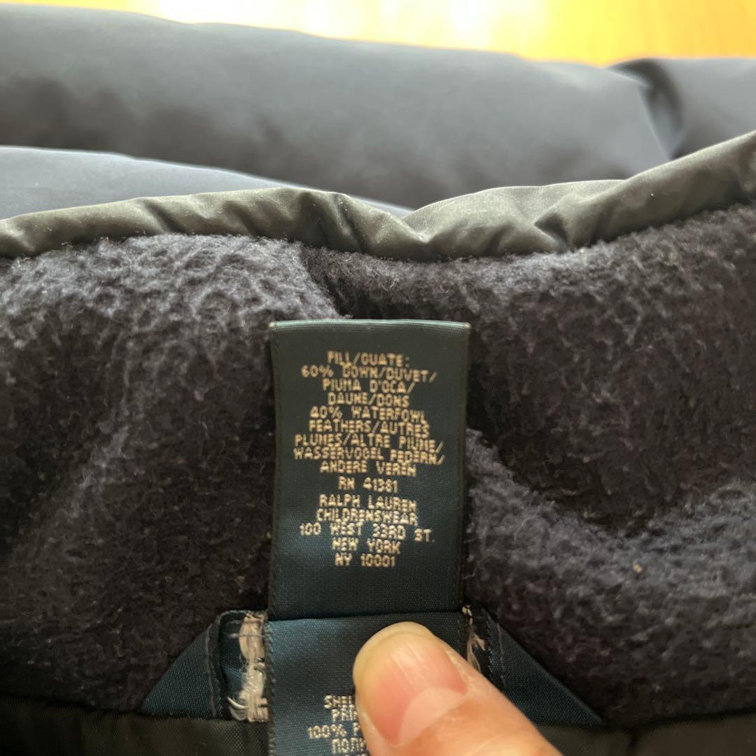 【最終値下げ】ポロ　バイ　ラルフ・ローレン ネイビー ダウンベスト