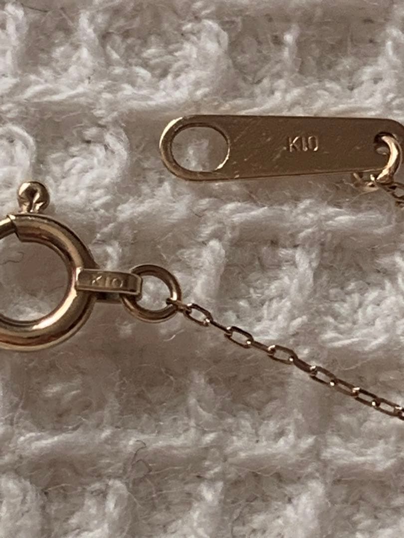 ひろ　k10 ダイヤモンド　ゴールド ネックレス スワールデザイン