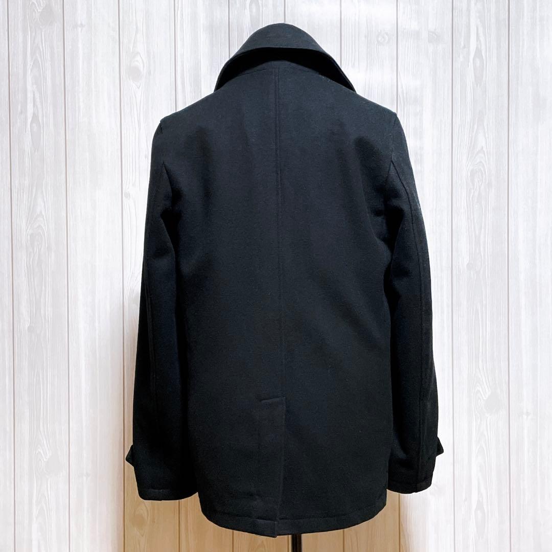 ピーコート ウール ジャケット 黒 平成ギャル y2k お兄系 グランジ パンク