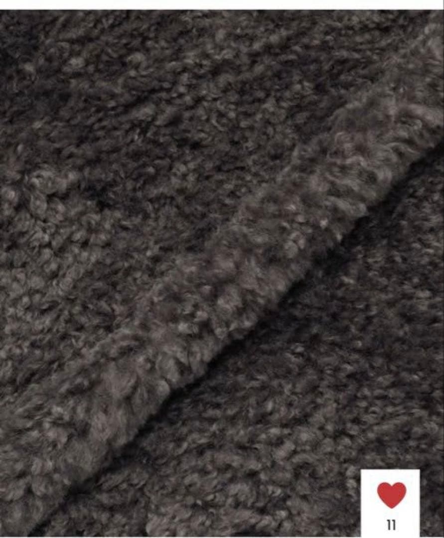 【美品】L'EQUIPE シープファーロングジレ チャコール完売品