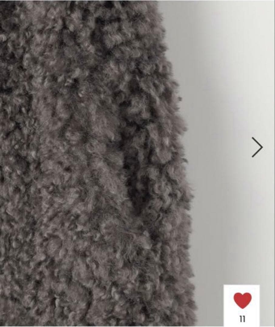 【美品】L'EQUIPE シープファーロングジレ チャコール完売品