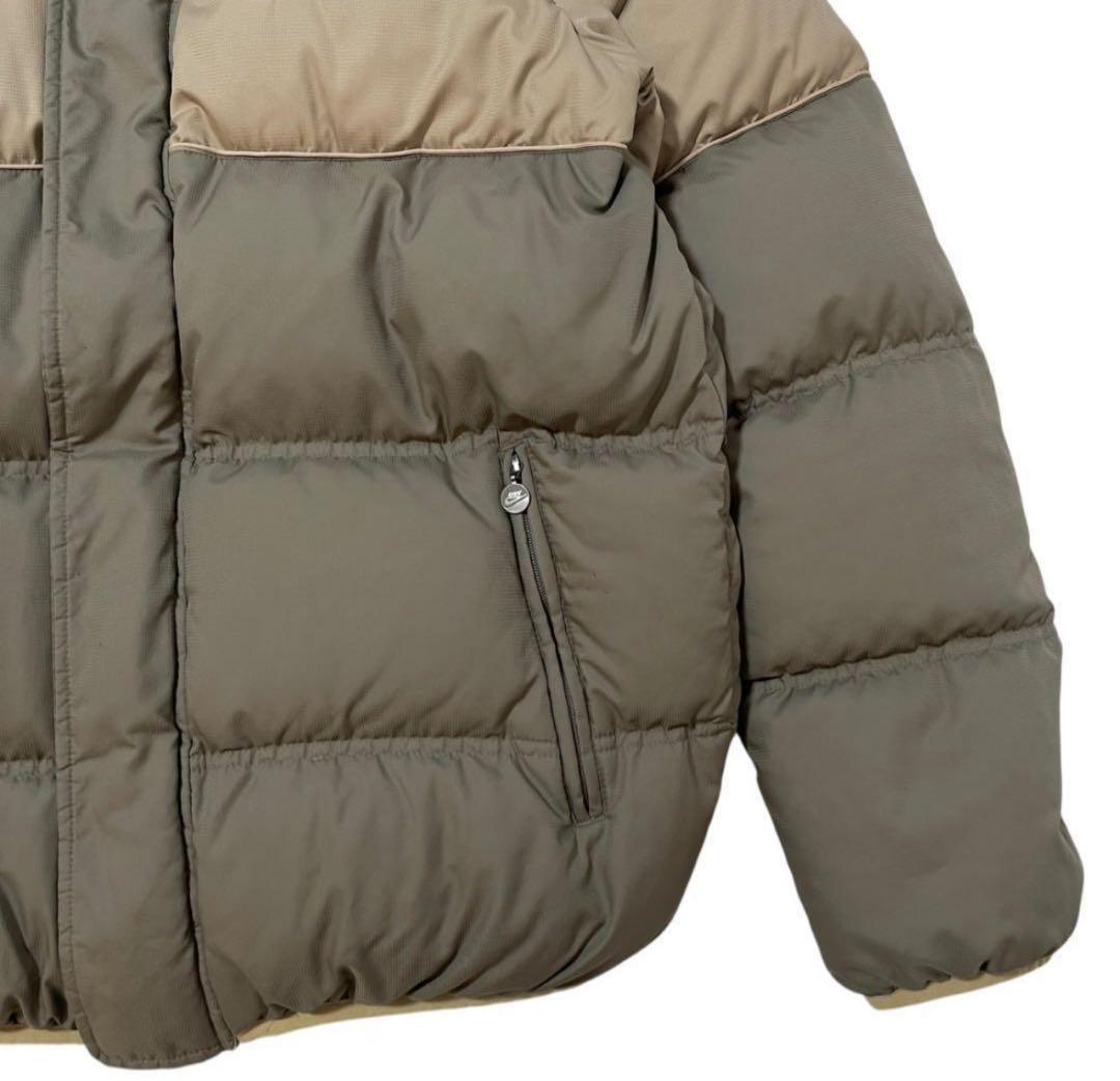 (1月末まで出品 )NIKE リバーシブルダウンジャケット カーキ/ベージュ L