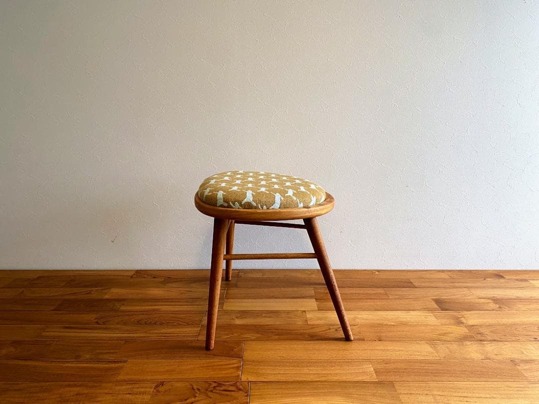 1968s 希少 秋田木工 No.68 スツールカスタム 張替済