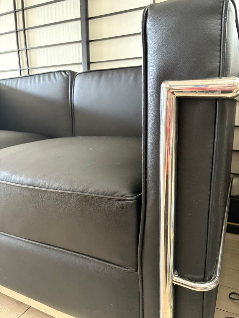 【再値下げ】LC2 ル・コルビジュ　リプロダクト　 2人掛けソファ【条件付割引】