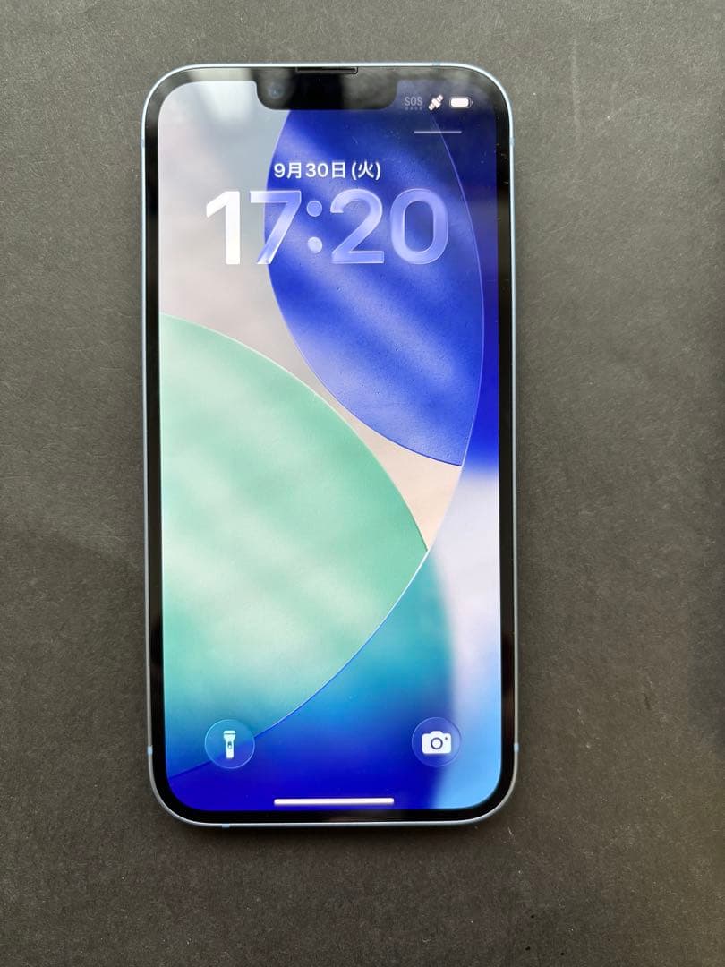 Apple iPhone 14 ブルー 本体 充電ケーブル付き値下げ