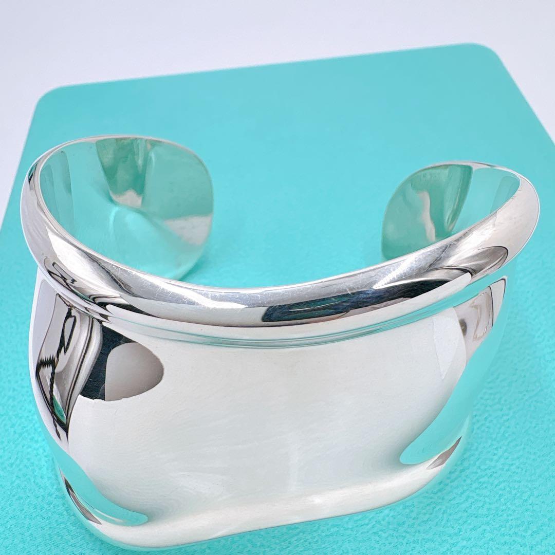 極美品 付属品付き ティファニー ボーンカフ スモール バングル シルバー925