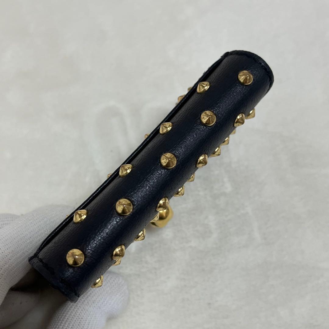 アレキサンダーマックイーン カードケース　スカル　スタッズ　名刺入れ