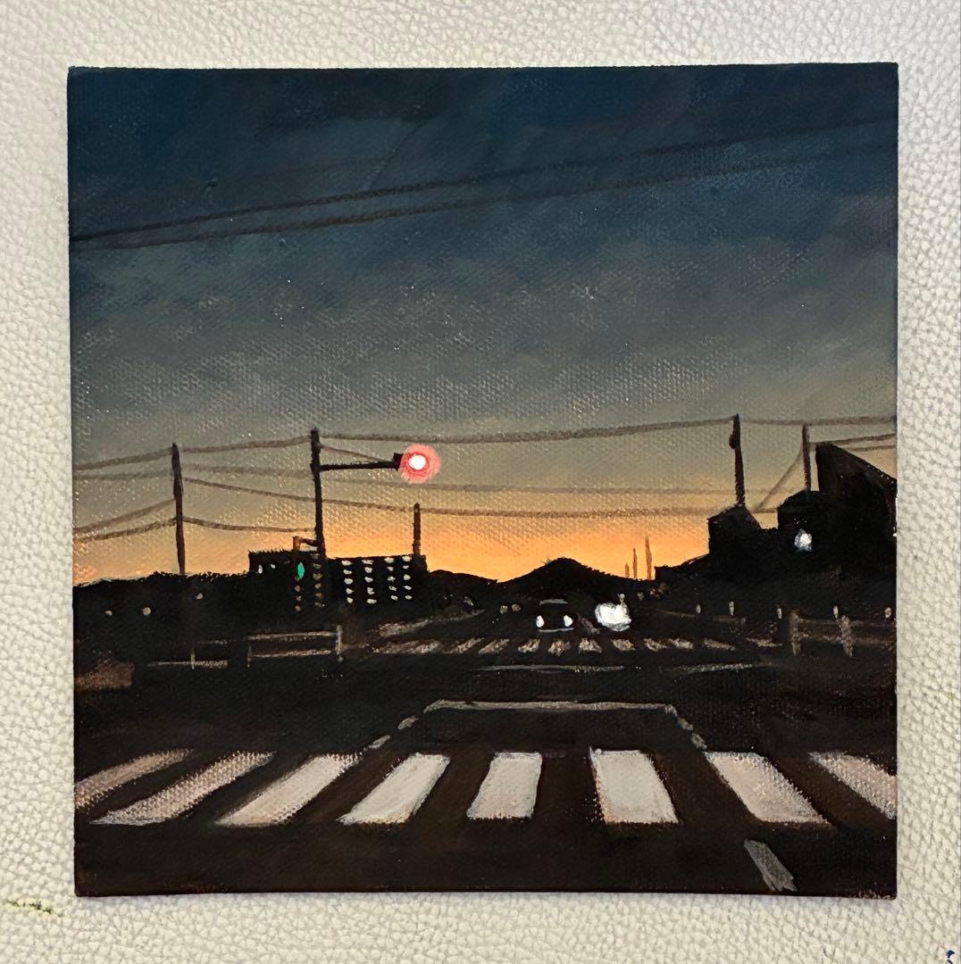 アクリル画　風景　866