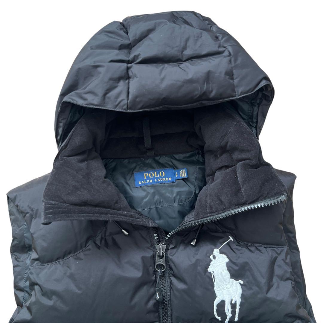POLO Ralph Lauren　ビッグポニー　ダウンベスト　フード　S