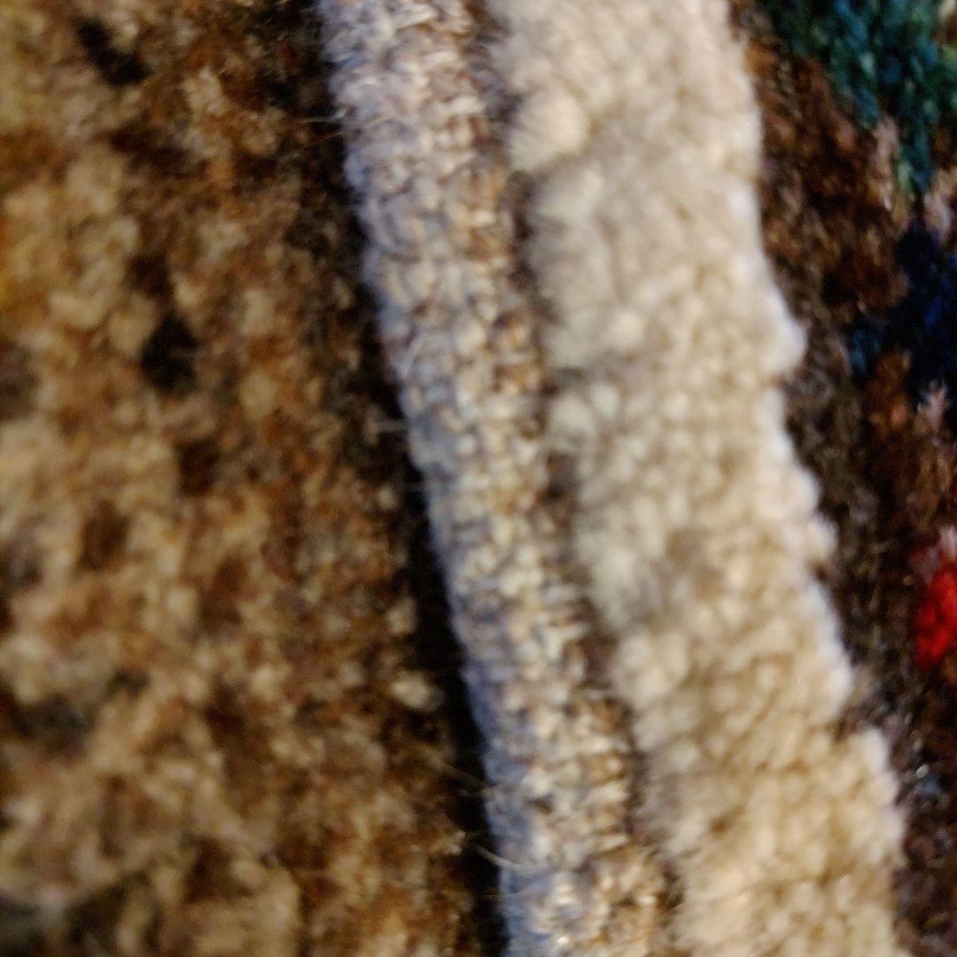 ギャッベ 148×64 イラン 幅広 廊下 草木染 玄関マット 手紬 手織り