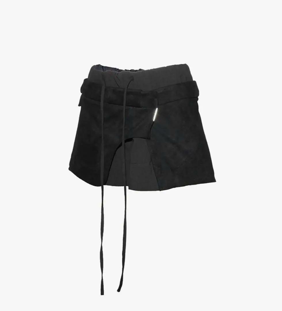 スカート THEREDTHREAD S suede wrap skirt