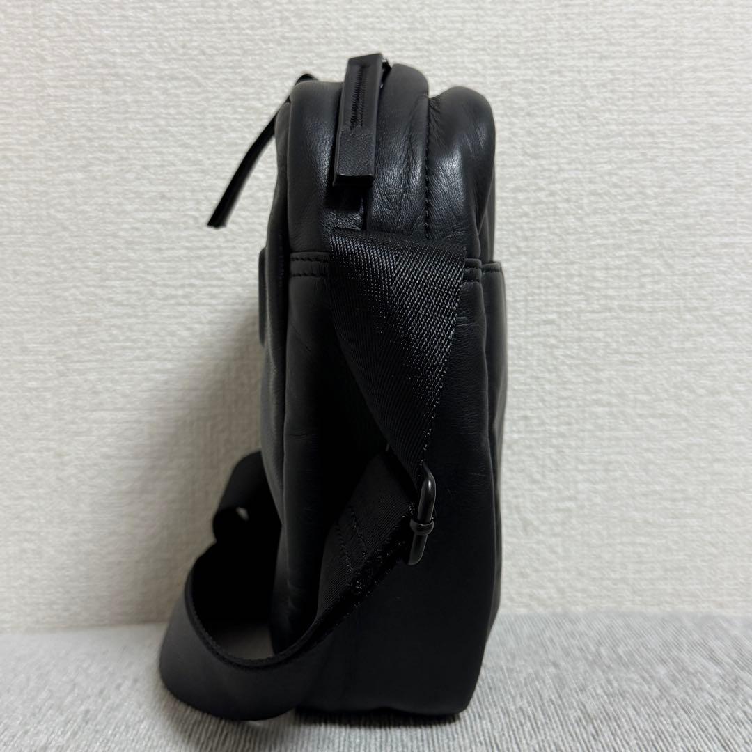 【定価4.5万】DIESEL ソフトレザー クロスボディバッグ Dロゴ 羊革