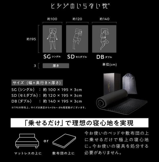 ヒツジのいらないマットレス-SLEEPER-(ダブルサイズ) 　激安！