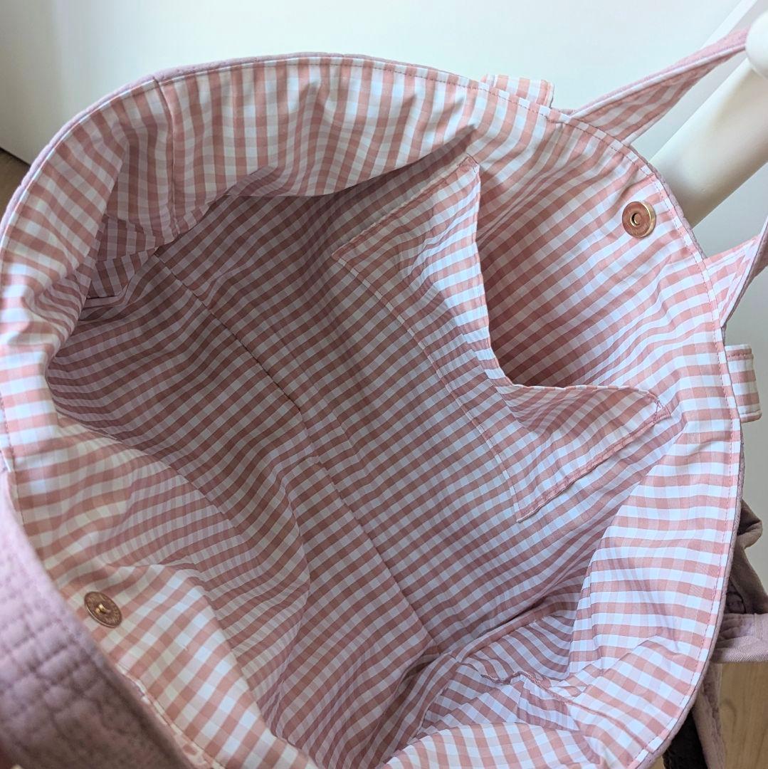 LiSA ヌビバッグ 大きめサイズ フリル マザーズバッグ ハンドメイド