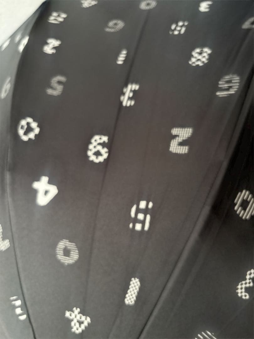 12/14限定価格 SOU・SOU 長傘 数字 素数柄 黒×白