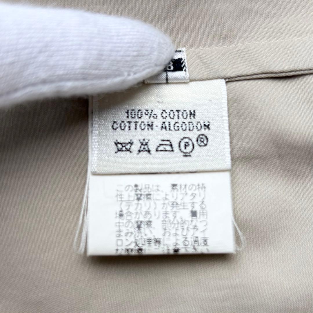 エルメス マルジェラ期 コットンサファリジャケット ベルト 長袖 H刺繍ボタン