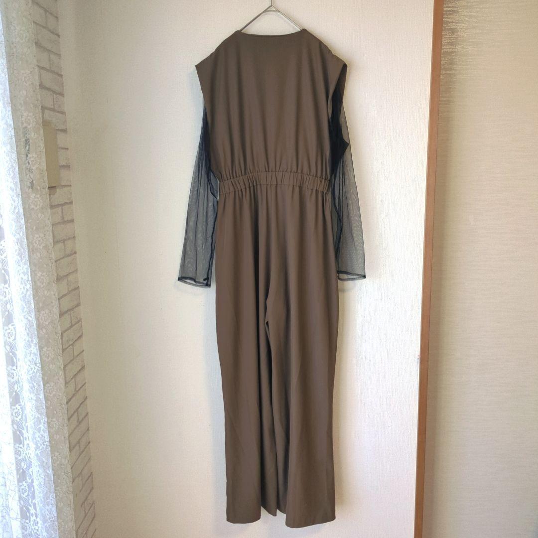 niana ニアナ スタンドアウトカラーオールインパンツ L 大きい ゆったり