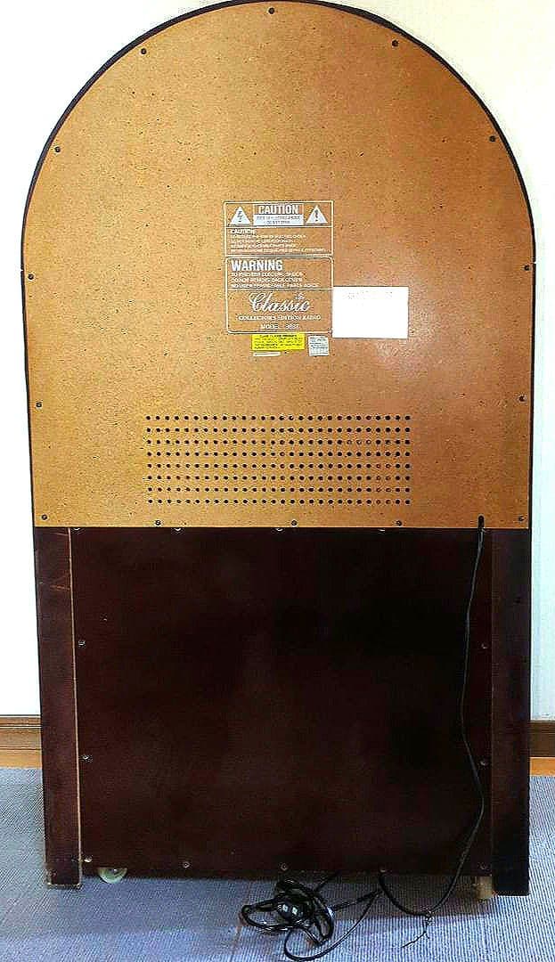 フルサイズジュークボックス型CDラジオ ネオン付 インテリア CD使用不能