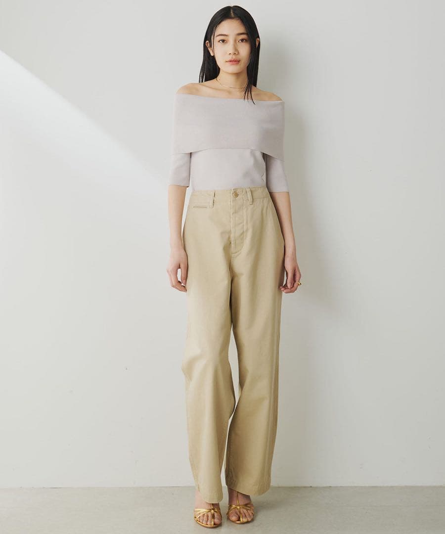 【美品】2025 WhimGazetteバイオ加工チノパンツ