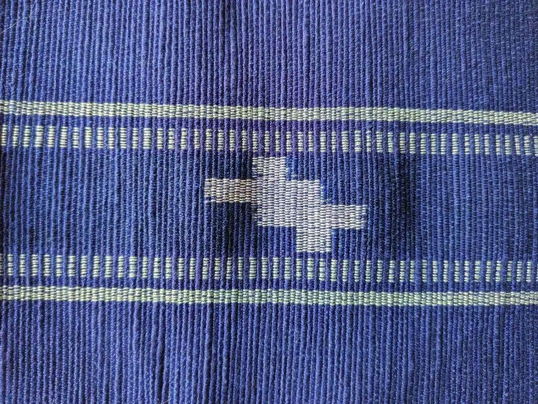 半幅帯　ミンサー織り　竺仙　手織り