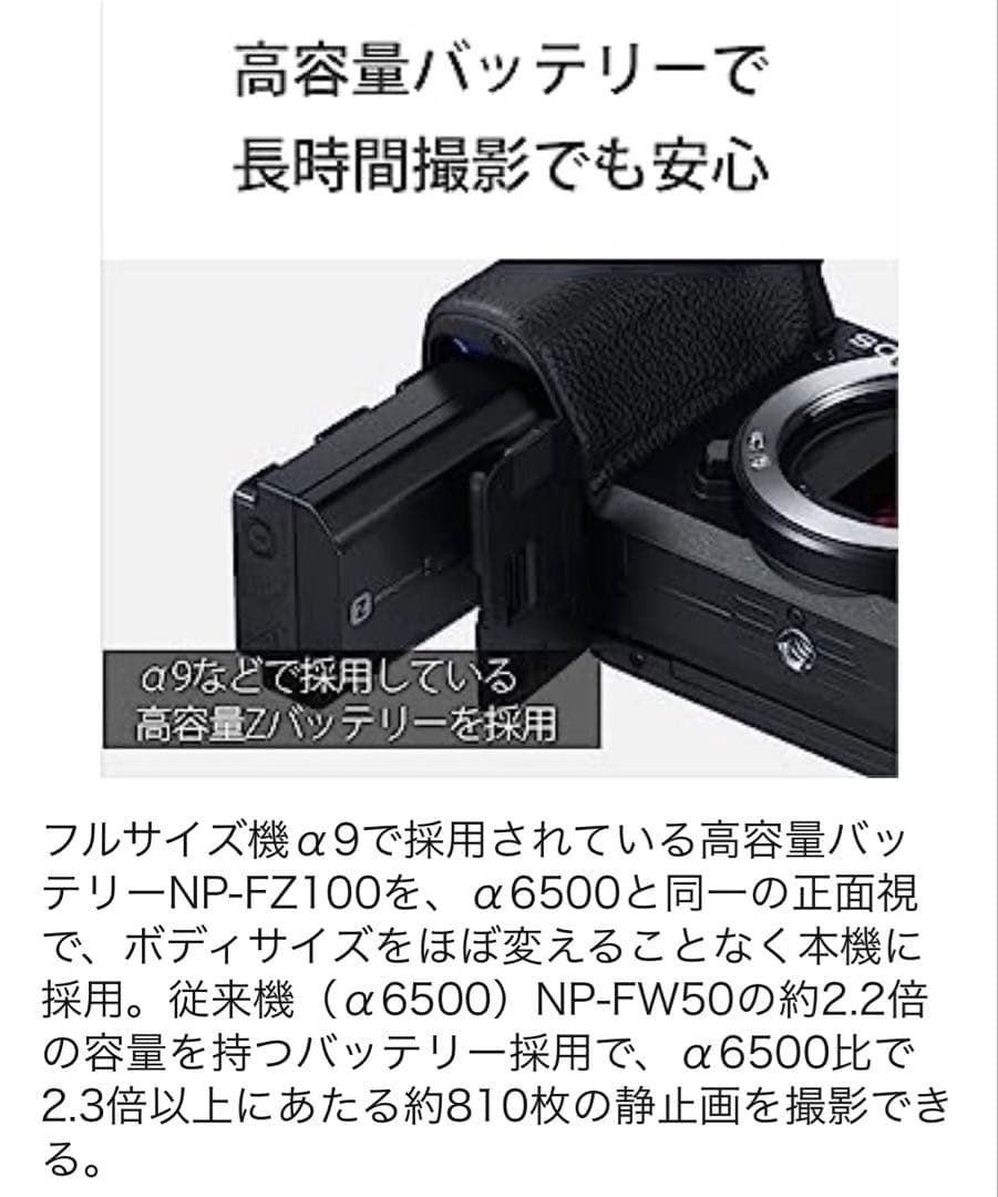 【美品・シャッター5642回】SONY α6600 ボディ ミラーレス一眼カメラ